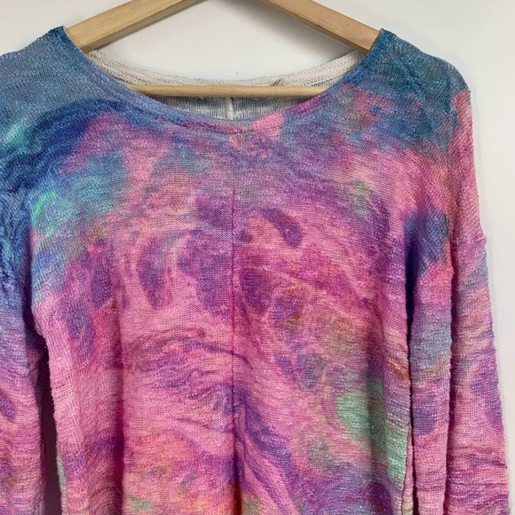 Soft Surroundings Women's‎ Lenore Multicolor Knit Pullover Sweater Size S - Picture 4 of 13